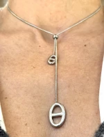 ΚΟΛΙΕ ΣΤΟΙΧΕΙΟ D BOLO TIE ΑΤΣΑΛΙ ΑΣΗΜΕΝΙΟ JLN35097S