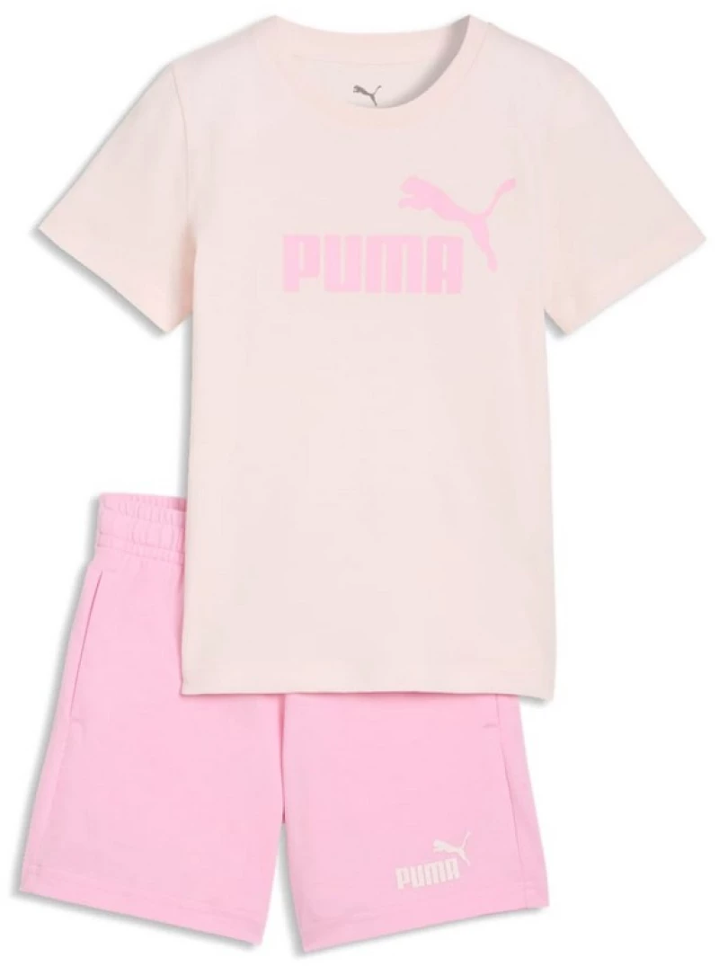 Puma ESS No.1 Logo Tee and Shorts Set PS 685240-21 PUMA Μπεζ