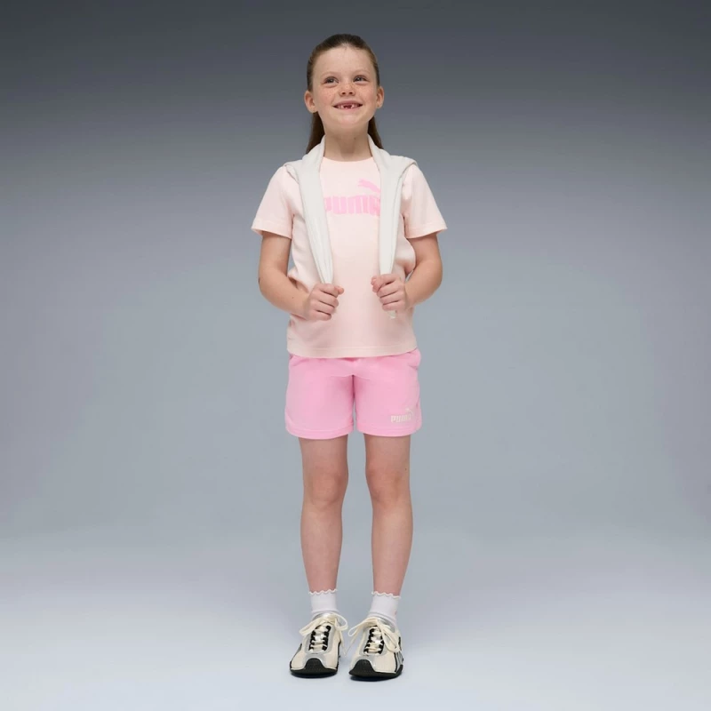Puma ESS No.1 Logo Tee and Shorts Set PS 685240-21 PUMA Μπεζ