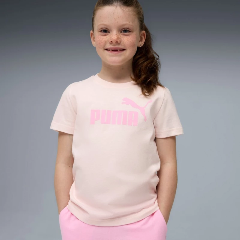 Puma ESS No.1 Logo Tee and Shorts Set PS 685240-21 PUMA Μπεζ