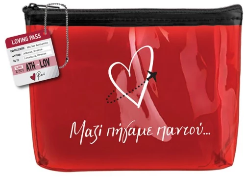 Τσαντάκι Νεσεσέρ Ρενέ Travel Loving Pass Κόκκινο HP.RLB.0099
