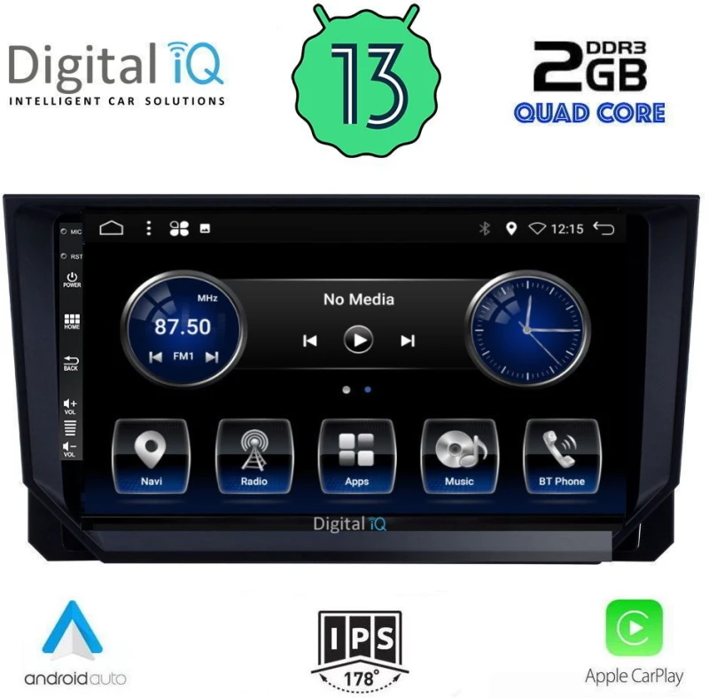 DIGITAL IQ BXH 3573_CPA (9inc) MULTIMEDIA TABLET for SEAT ARONA - IBIZA mod. 2018>