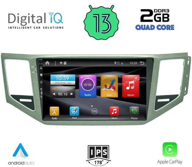 DIGITAL IQ BXH 3745_CPA (10inc) MULTIMEDIA TABLET for VW GOLF SPORTSVAN mod. 2014>