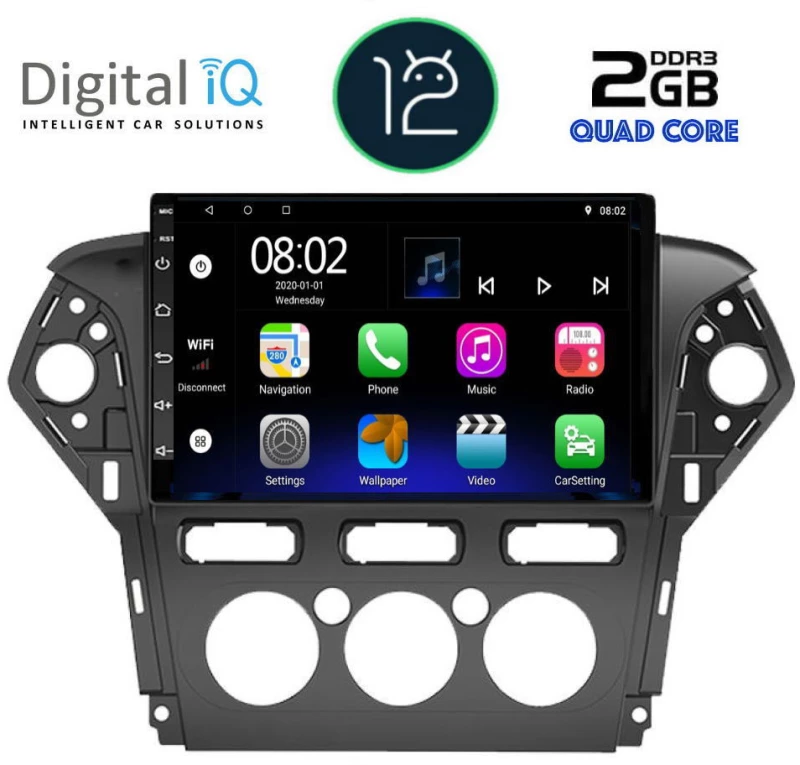 DIGITAL IQ RTB 2163_GPS A/C (10inc)  MULTIMEDIA TABLET OEM FORD MONDEO mod. 2011-2013