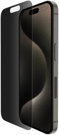 Belkin OVA149zz ScreenForce TemperedGlass Privacy Anti-Microbial Screen Protection for iPhone 15 Pro