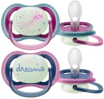 Avent  |  Ultra Air Nighttime  |  Ορθοδοντική Πιπίλα Σιλικόνης  | 6-18m | 2τμχ