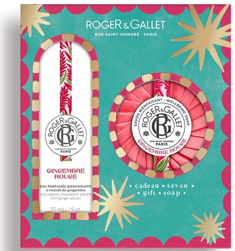 Roger&Gallet | Promo Gingembre Rouge Wellbeing Fragrant Water 30ml & Σαπούνι 100g | 1σετ