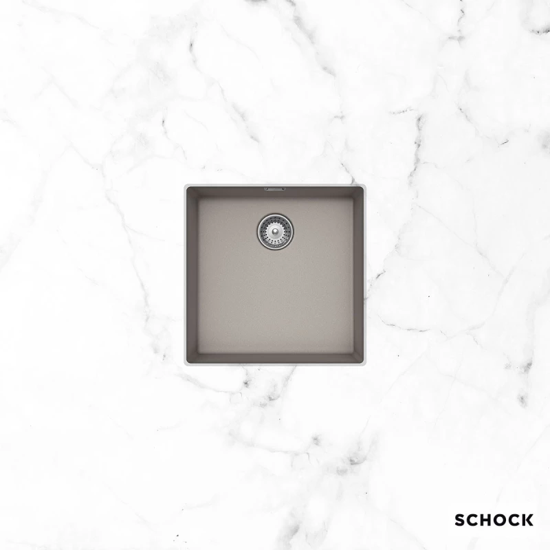 Schock Cristalite Manhattan Νεροχύτης Γρανιτένιος Υποκαθήμενος 45,6x45,6εκ Concrete