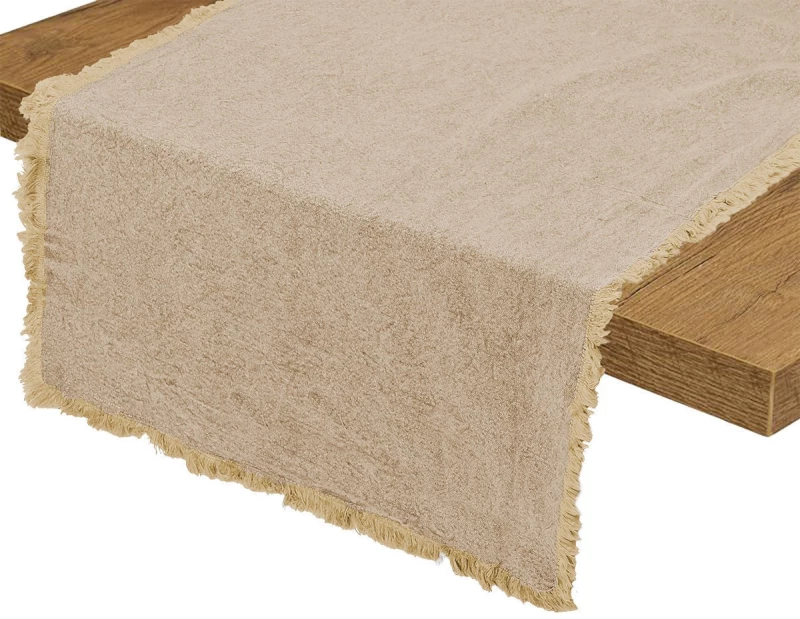 ESTIA ΡΑΝΕΡ ΤΡΑΠΕΖΙΟΥ LOOM 45x150cm ΜΕ ΚΡΟΣΣΙΑ ΜΠΕΖ