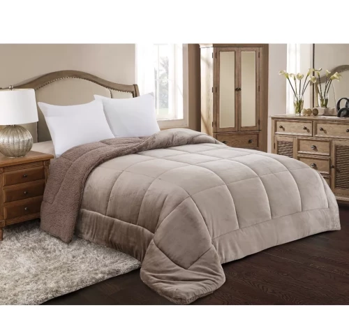 ΚΟΥΒΕΡΤΟΠΑΠΛΩΜΑ ΗΜΙΔΙΠΛΟ 180X240 ADAM HOME (805) BROWN - 180X240