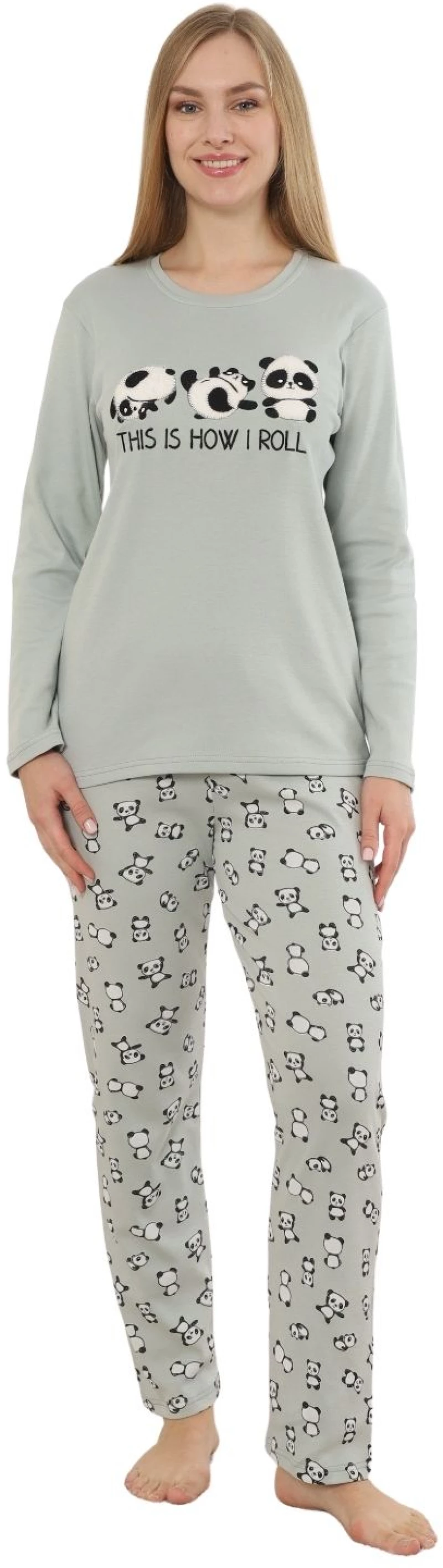 Πιτζάμα Γυναικεία Homewear 0413 - ΜΕΝΤΑ