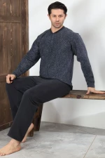 Ανδρική Πιτζάμα Fleece 0634 - ΑΝΘΡΑΚΙ