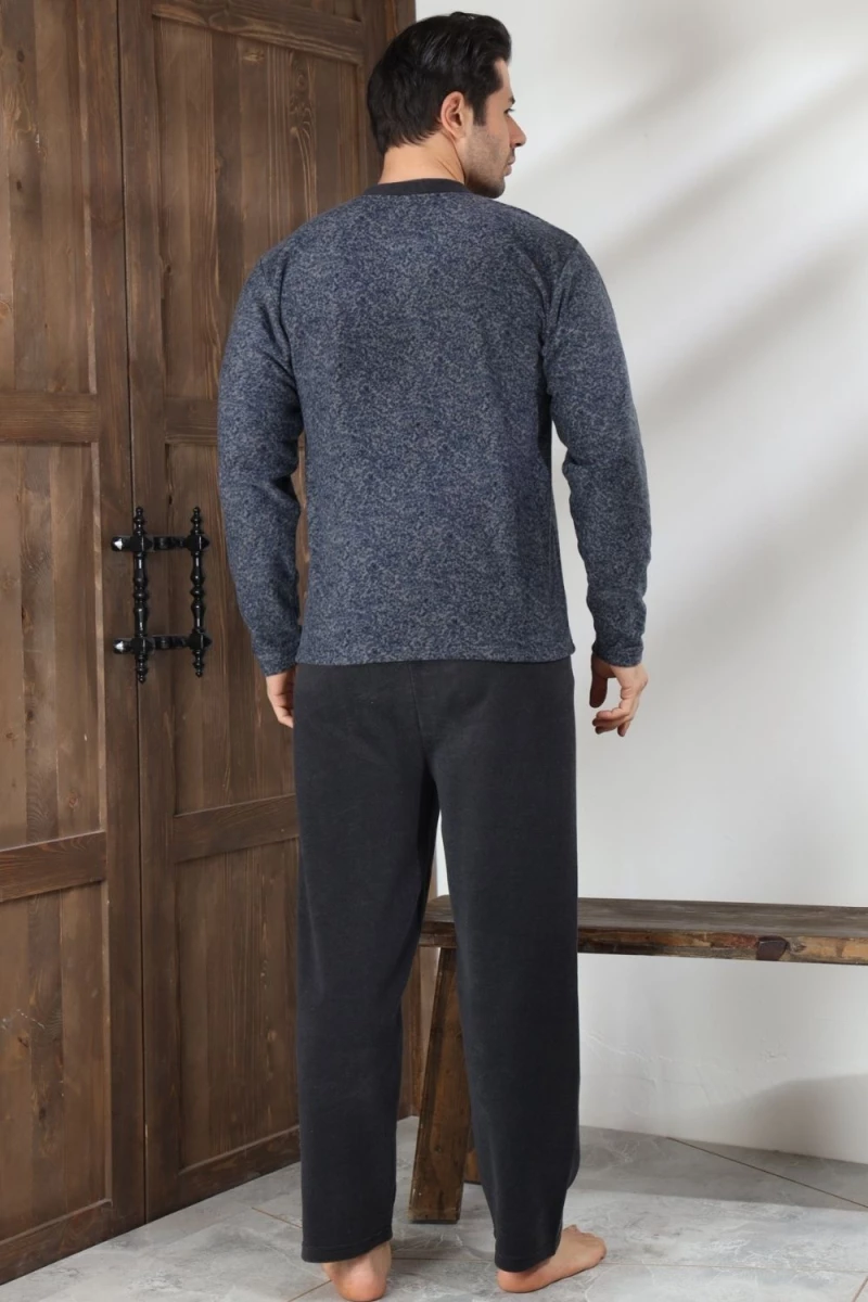 Ανδρική Πιτζάμα Fleece 0634 - ΑΝΘΡΑΚΙ