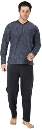 Ανδρική Πιτζάμα Fleece 0634 - ΑΝΘΡΑΚΙ