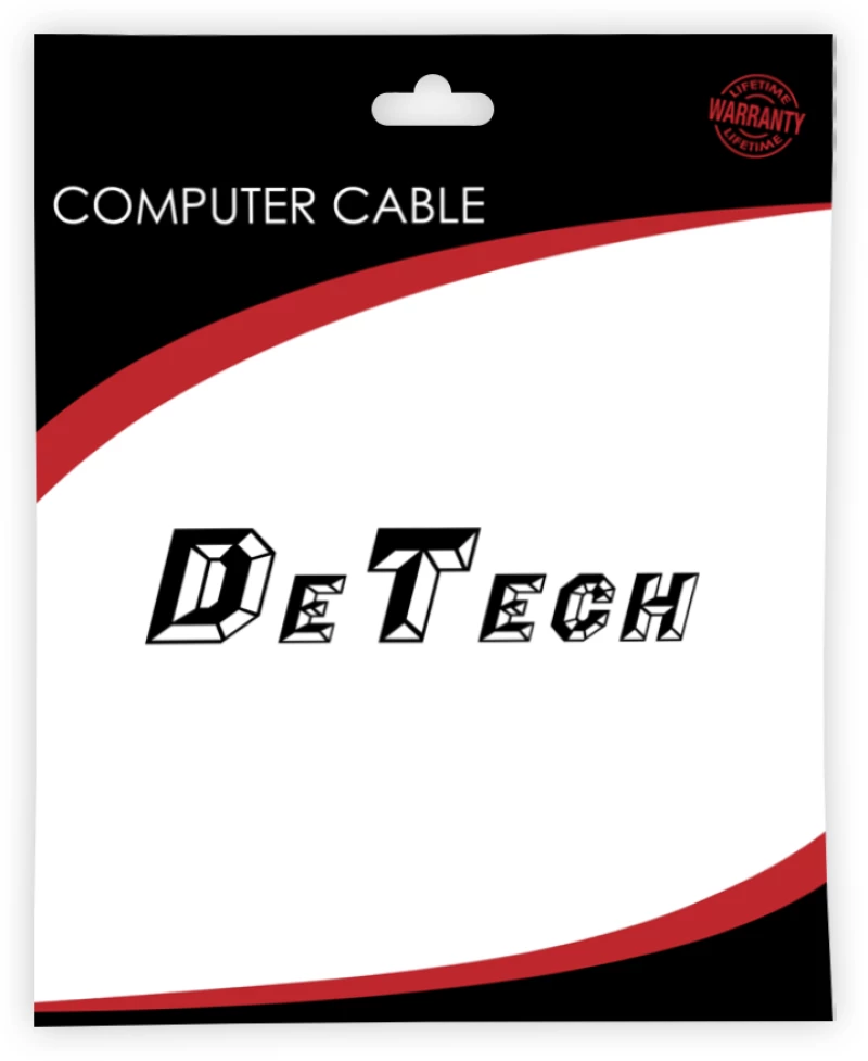 Power cord DeTech  For laptop  CEE 7/7 - IEC C13  High Quality  5.0m - 18418