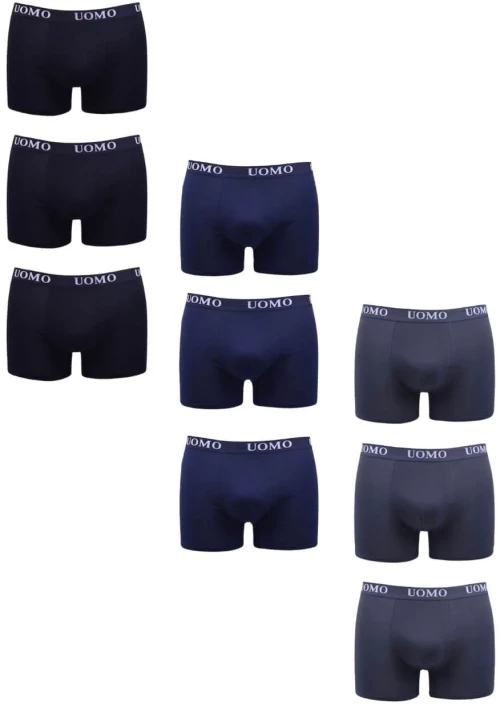 Boxer Ανδρικά 9Pack WW1012 - ΜΑΥΡΟ