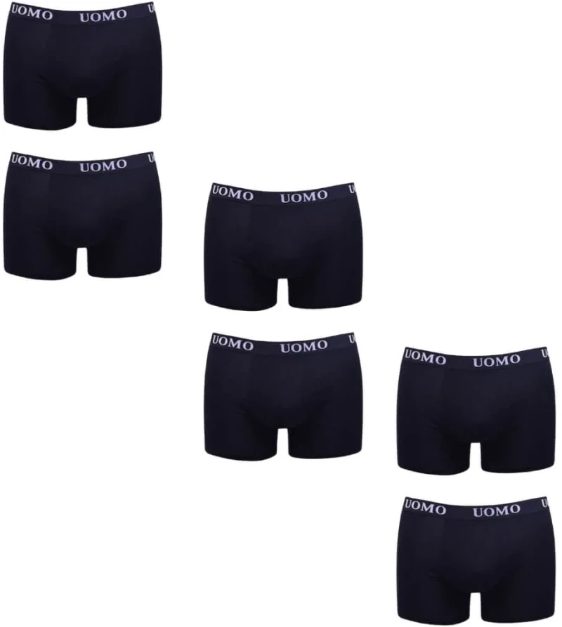 Boxer Ανδρικά 6Pack C1012 - ΜΑΥΡΟ