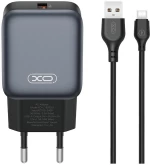 XO L152 ΦΟΡΤΙΣΤΗΣ 18W, ΜΕ ΚΑΛΩΔΙΟ TYPE-C, ΜΑΥΡΟΣ