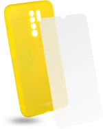 EGOBOO backcover for Xiaomi Redmi 9, Lime + Tempered Glass