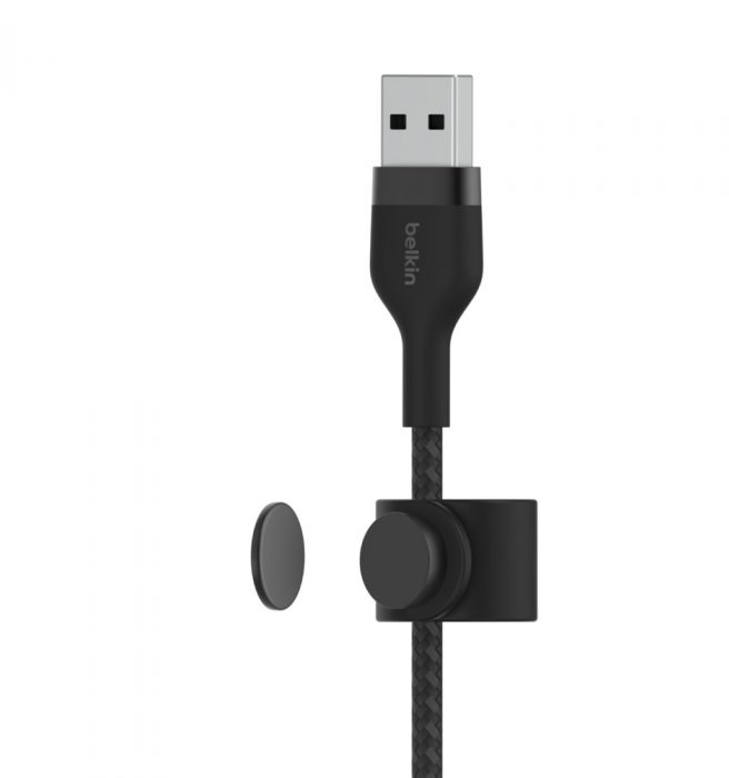Belkin CAA010bt3MBK BOOST CHARGE™  USB-A to LTG_Braided silicone, 3M, Black