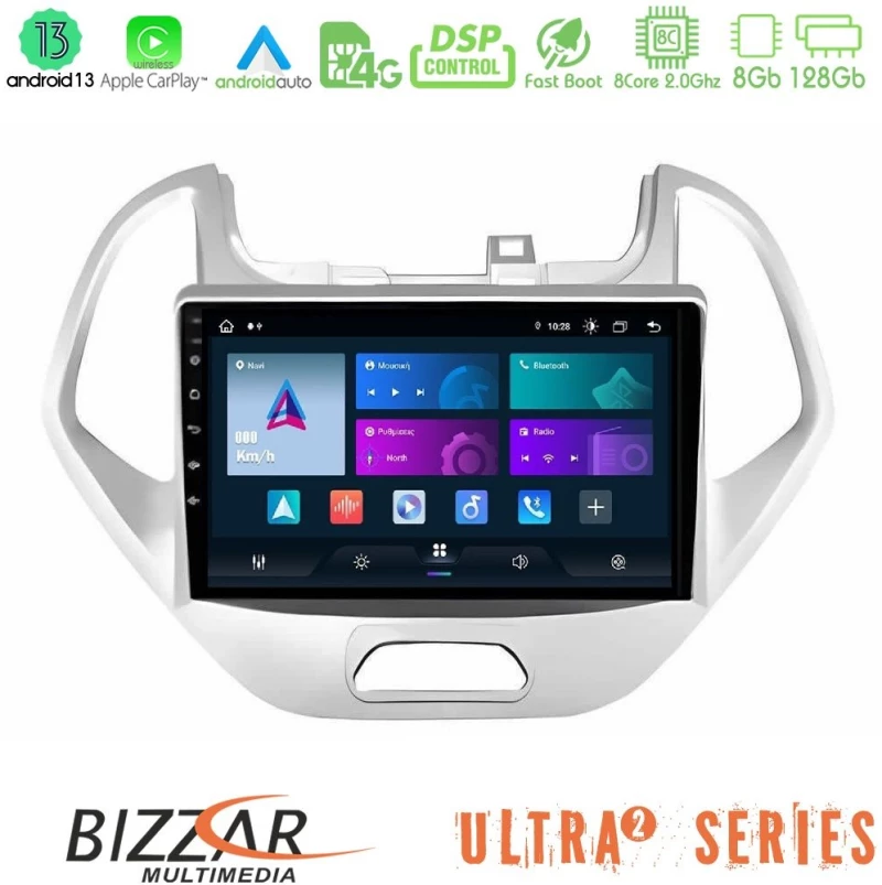 Bizzar Ultra Series Ford ka 2016-2020 8core Android13 8+128gb Navigation Multimedia Tablet 9" u-ul2-Fd0767