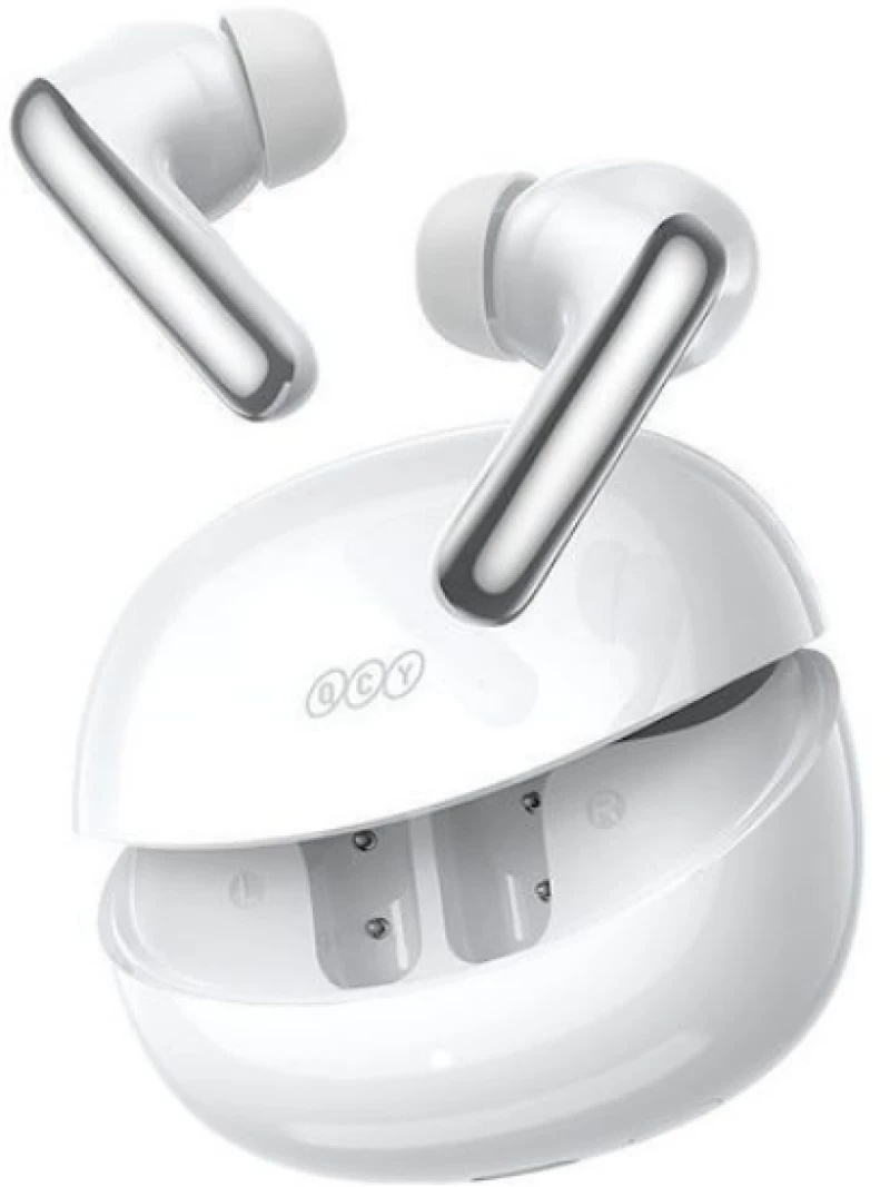 QCY MeloBuds N60 Bluetooth Handsfree Ακουστικά με Θήκη Φόρτισης - Λευκό