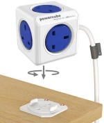 Allocacoc PowerCube Original 5 Outlets – UK 1,5m  Blue - Πολύπριζο 5 θέσεων UK 1,5 m Μπλε - 7300BL/UKEXPC
