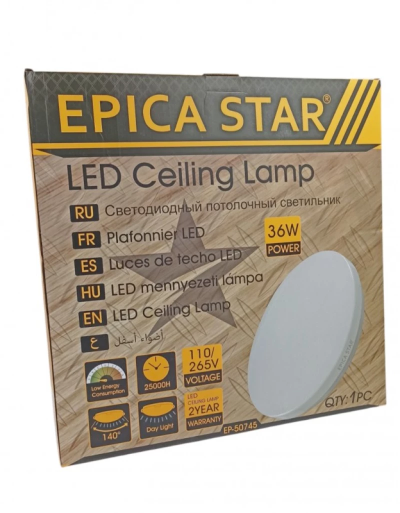 LED ΛΑΜΠΑ ΟΡΟΦΗΣ 36W/Φ45 EPICA STAR EP-50745
