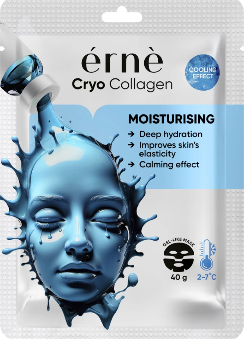 ERNE ΜΑΣΚΑ ΠΡΟΣΩΠΟΥ ΒΑΘΙΑΣ ΕΝΥΔΑΤΩΣΗΣ - CRYO COLLAGEN 40g COOLING EFFECT