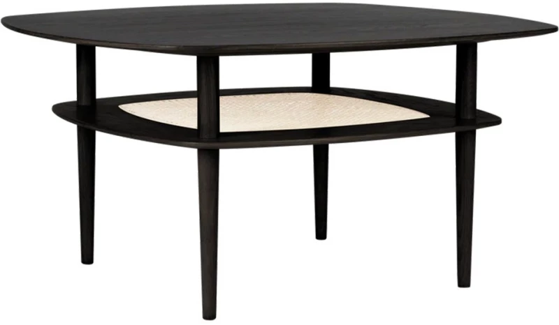 Τραπέζι Καφέ Together S.Square 5155 100x100x51.6 Black Oak Umage