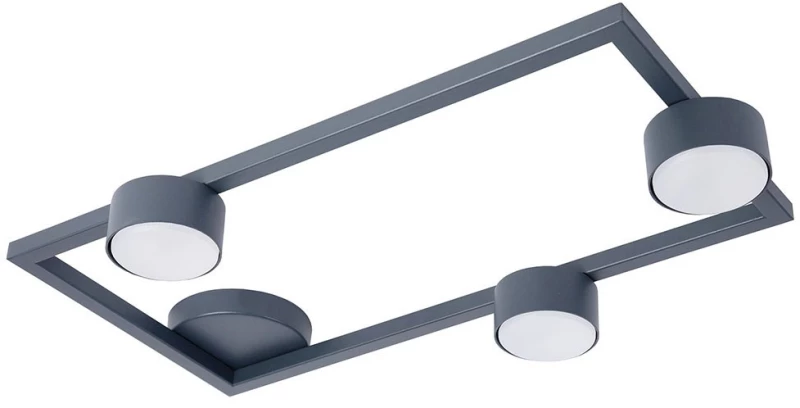 Φωτιστικό Οροφής - Πλαφονιέρα Frame 3 41281 3xGX53 12W 33x57,5x7,7cm Graphite Sigma Lighting