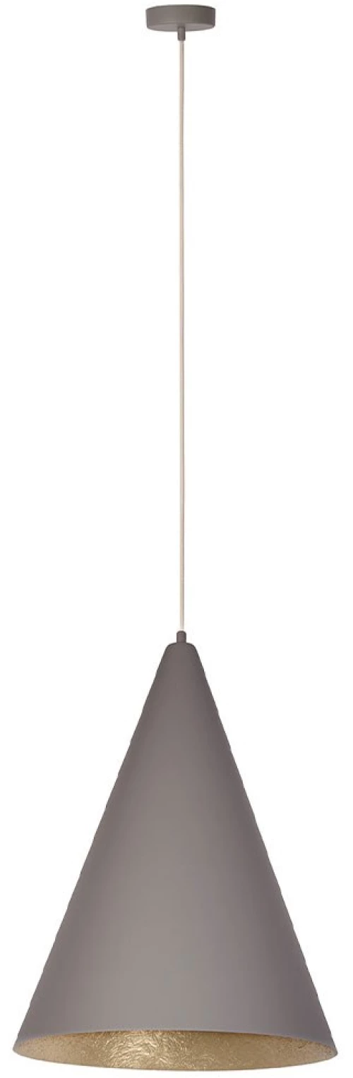 Φωτιστικό Οροφής Κρεμαστό Vesuvio S 41056 1xE27 15W Φ35x145cm Taupe-Gold Sigma Lighting