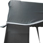 Κιόσκι Gazebo pakoworld μεταλλικός σκελετός - ύφασμα ανθρακί 3x3m
