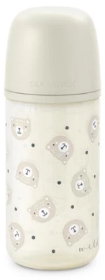 Suavinex Μπιμπερό Γυάλινο θηλή Σιλικόνης SX PRO S 240ml +0m beige BR79809