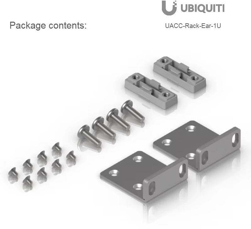Ubiquiti UACC-Rack-Ear-1U, Rack Ear Kit 1U