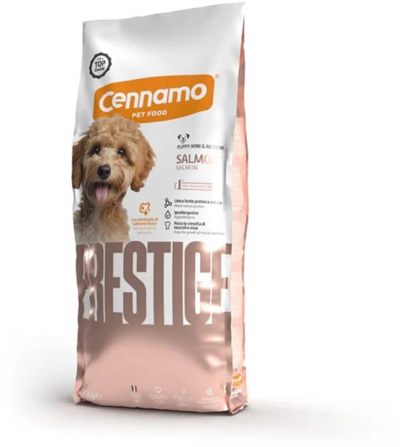 Cennamo Prestige Ξηρά Τροφή Σκύλου Puppy Mini/Medium Salmon 12kg