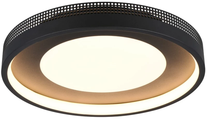Φωτιστικό Οροφής Trio Lighting SOLEA 656610132 Μαύρο Ματ (Black Mat) 3000K