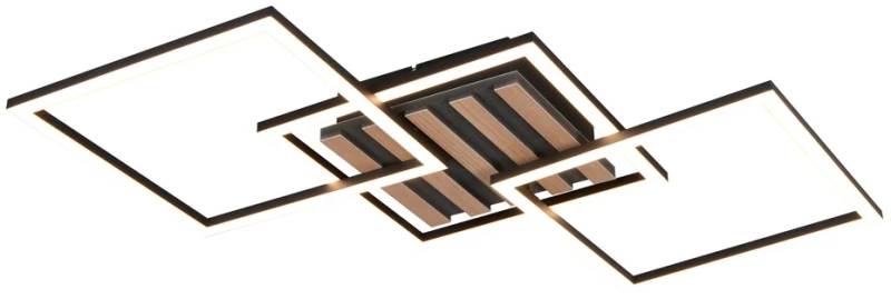 Φωτιστικό Οροφής Reality Lighting -RL ZARO R63403132 Μαύρο Ματ (Black Mat) 3000K