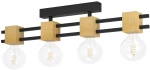 Φωτιστικό Οροφής Eglo 390189 LEVANTARA Καφέ (Brown)|Μαύρο Ματ (Black Mat)