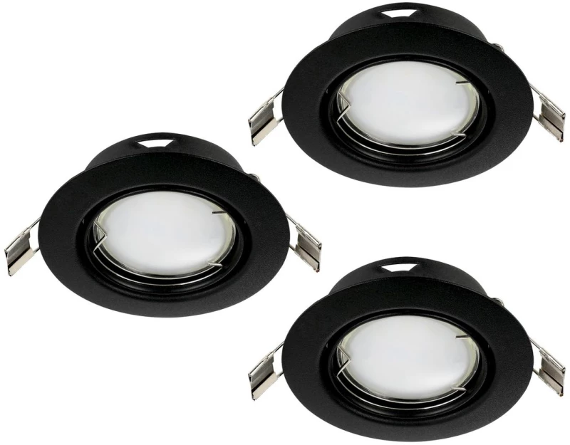 Φωτιστικό Χωνευτό Eglo 900752 PENETO Μαύρο Ματ (Black Mat) 3000K