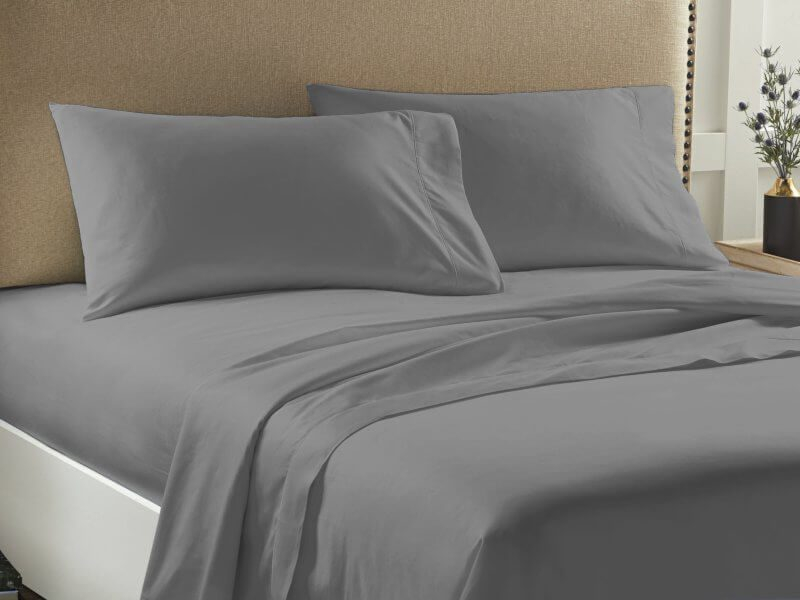 Σετ Σεντόνια ΥπέρΔιπλα Μονόχρωμα Economy Γαρύφαλλο 225x245