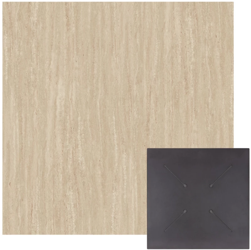 ΕΠΙΦΑΝΕΙΑ ΤΡΑΠΕΖΙΟΥ HPL ΤΕΤΡΑΓΩΝΗ HM5838.35 TRAVERTINE 70x70εκ.