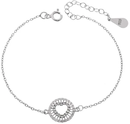 Βραχιόλι Γυναικείο Senza από ασήμι 925, καρδιά