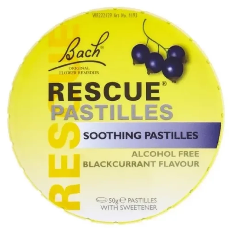 BACH rescue pastilles blackcurrant 50g