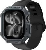 Θήκη Apple Watch 11 / 10 46mm Spigen Rugged Armor 2 Ανθεκτική Σιλικόνης - Dark Gray (ACS10500)