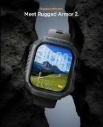 Θήκη Apple Watch 11 / 10 46mm Spigen Rugged Armor 2 Ανθεκτική Σιλικόνης - Dark Gray (ACS10500)