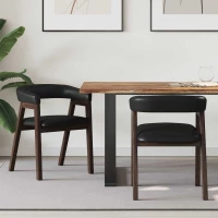 vidaXL Καρέκλες φαγητού 2 pcs Ανοιχτό καφέ 54 x 57 x 73 εκ