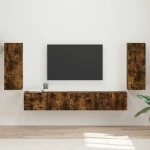 vidaXL 3 pcs Καπνιστό Δρύς