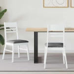 vidaXL Καρέκλες φαγητού 2 pcs Λευκό 43 x 54 x 89 εκ.