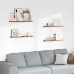 vidaXL Ράφι Τοίχου 4 pcs Κόκκινο 80 x 9 x 3 cm Επεξεργασμένο ξύλο